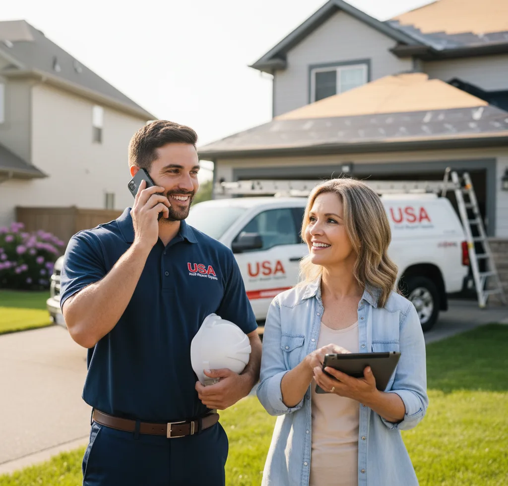 USA Roof Repair Experts customer support in Schnecksville